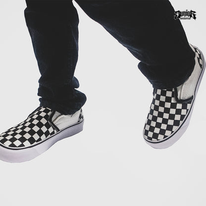 Sepatu Juniorrockstar Vns Checkerboard White