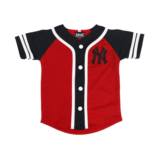 Baju Baseball Anak Red Black