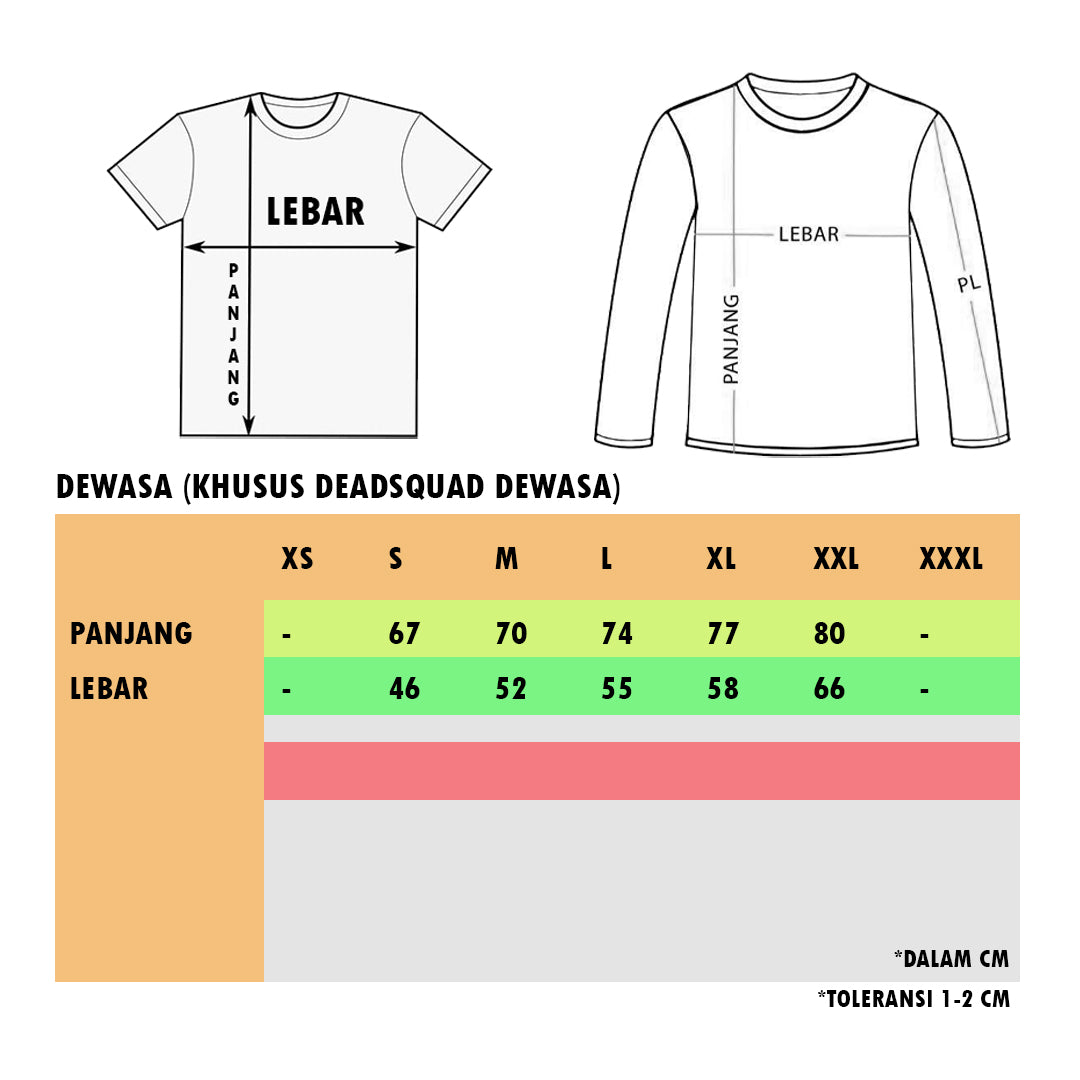 Official Merchandise Kaos Dewasa Deadsquad Snakegoat Short Sleeve