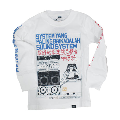 Official Merchandise Baju Anak Seni Kanji - System Yang Paling Baik Adalah Sound System Long Sleeve